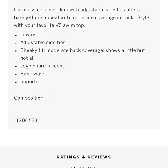 Victoria’s Secret PINK String Bikini Bottom Coral Blaze NWT Adjustable SMALL ☀️ - Picture 5 of 7